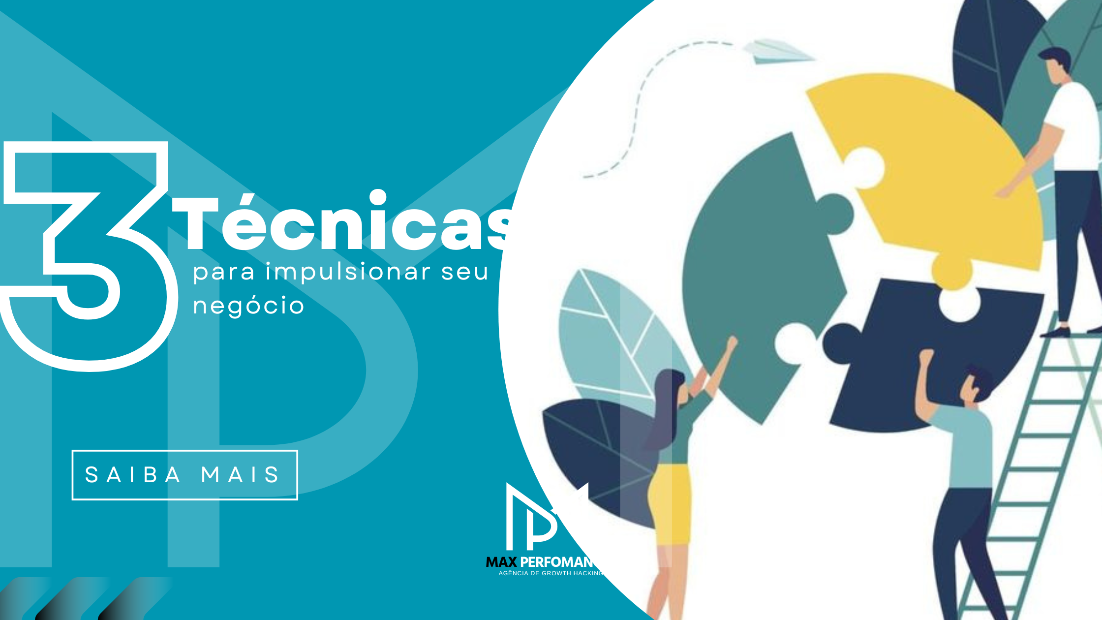 3 pessoas segurando peças de quebra cabeça para formar um circulo, que representa constancia e crescimento